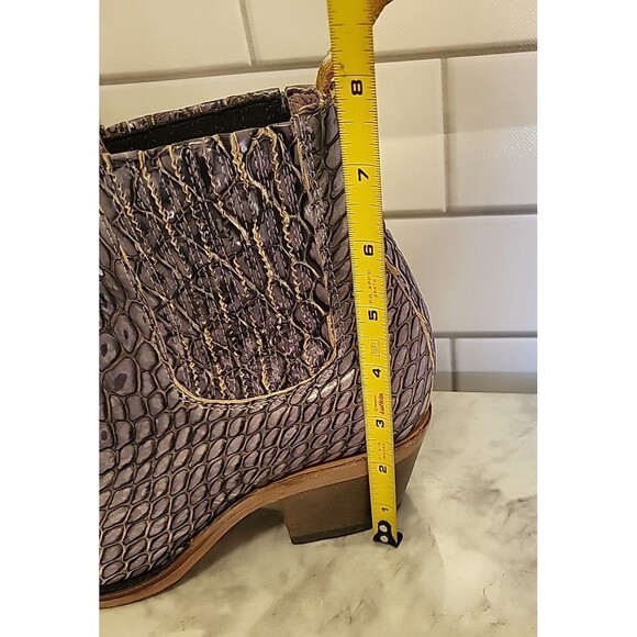 Freebird by Steven Faith Women’s 9/9.5 Ankle Boots  Leather Snake Skin *READ - Picture 16 of 16